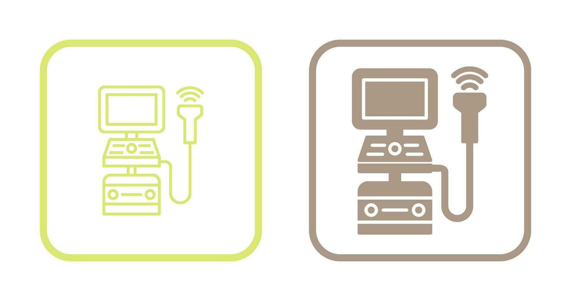 Ultrasound Machine Vector Icon