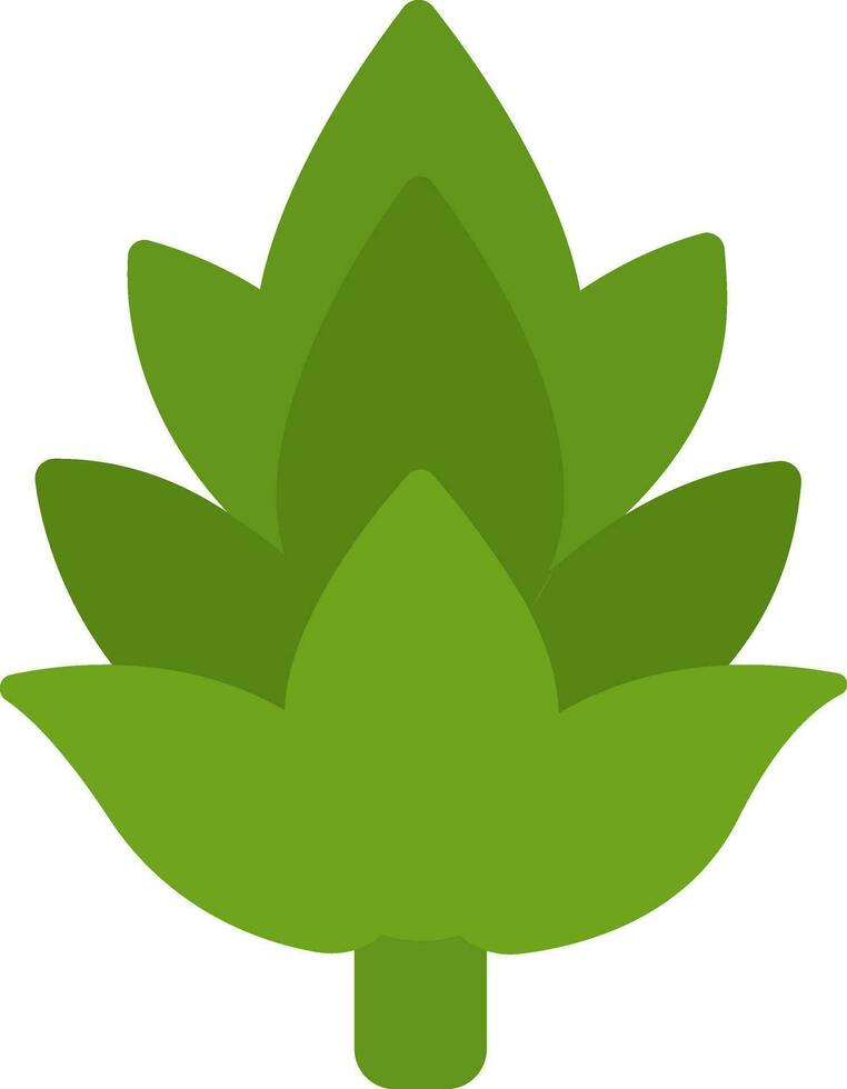 Hops Flower Icon In Flat Style. vector