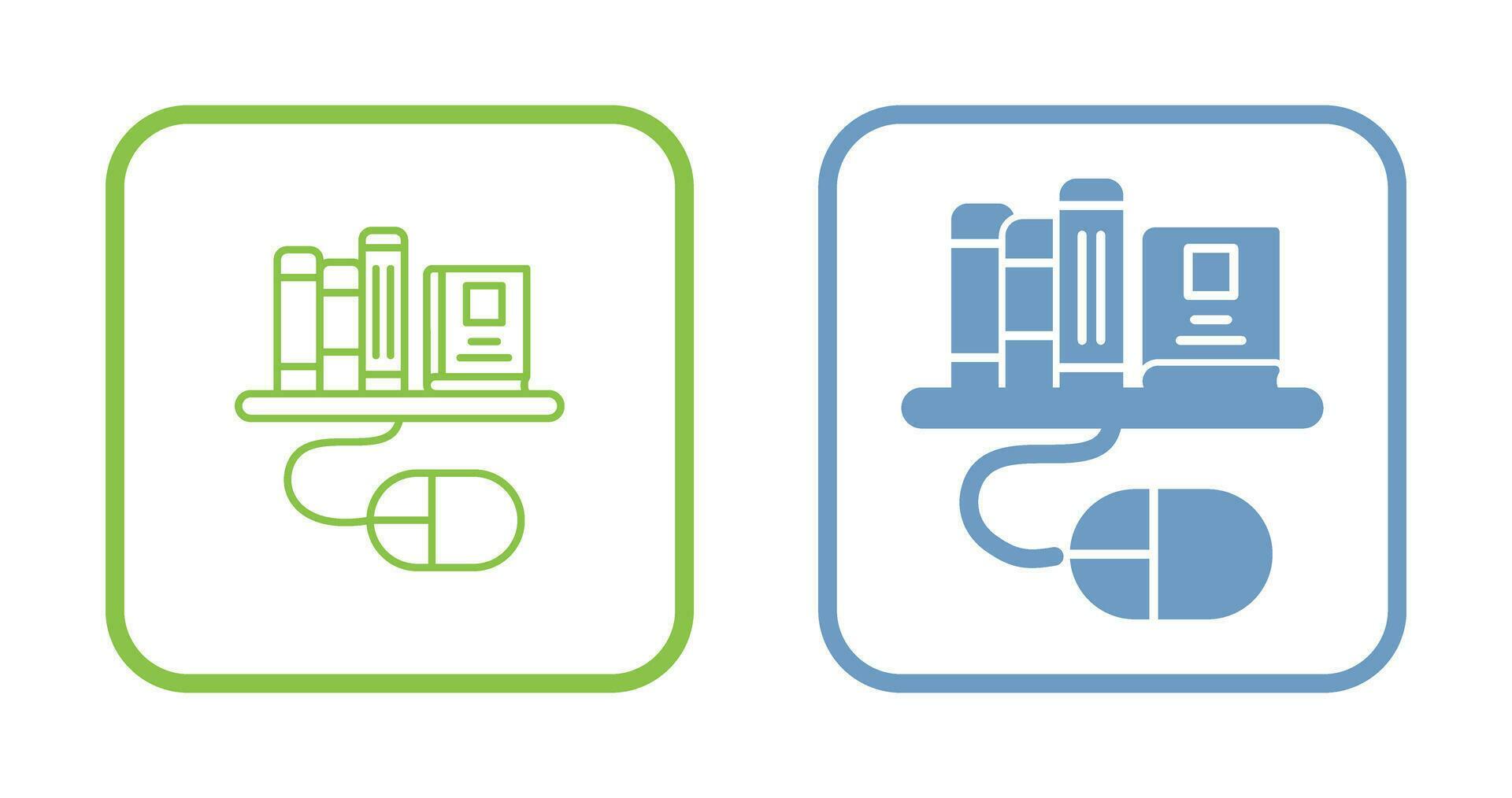 Digital Library Vector Icon 24972091 Vector Art at Vecteezy