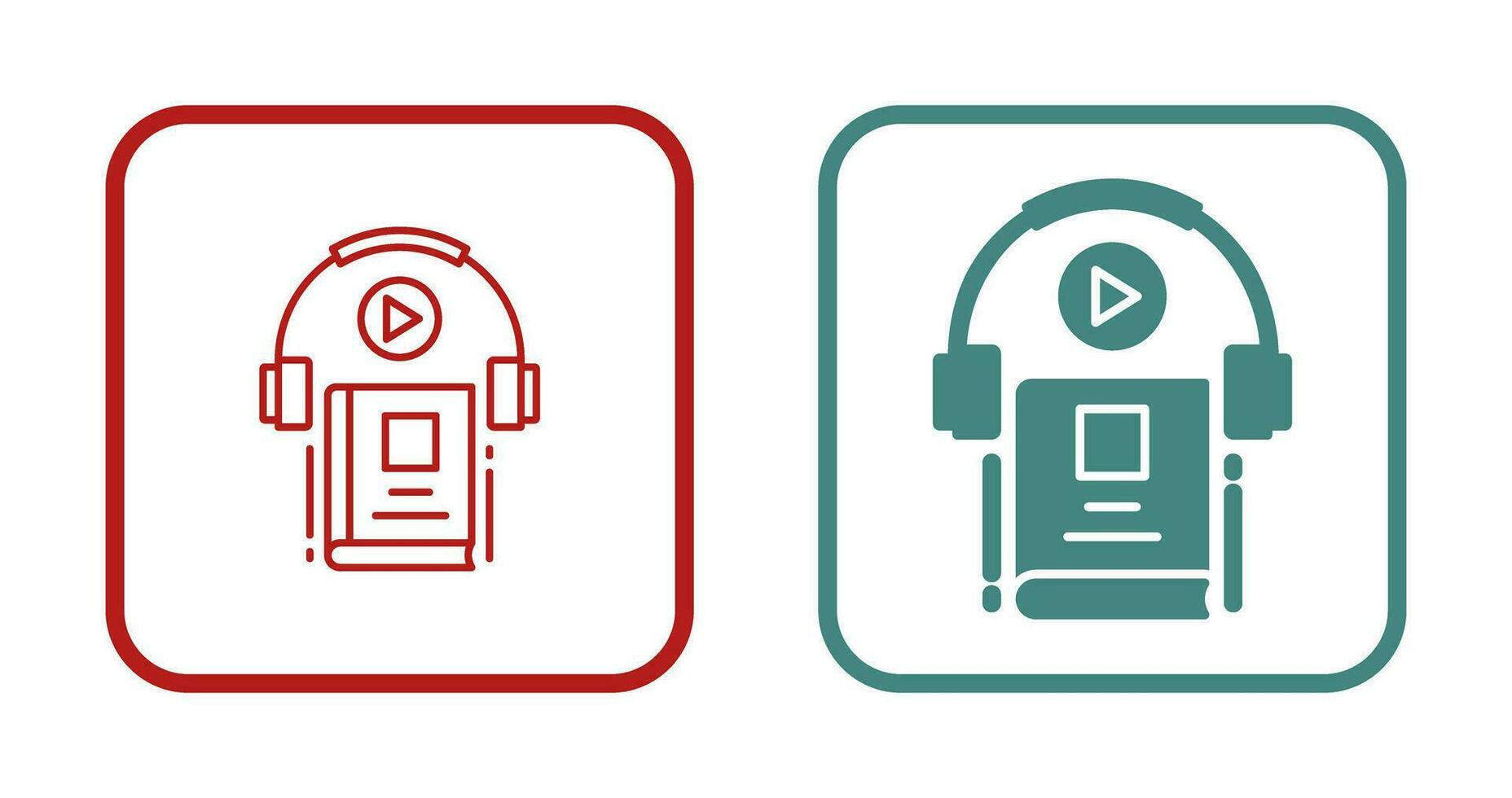 Audio Book Vector Icon