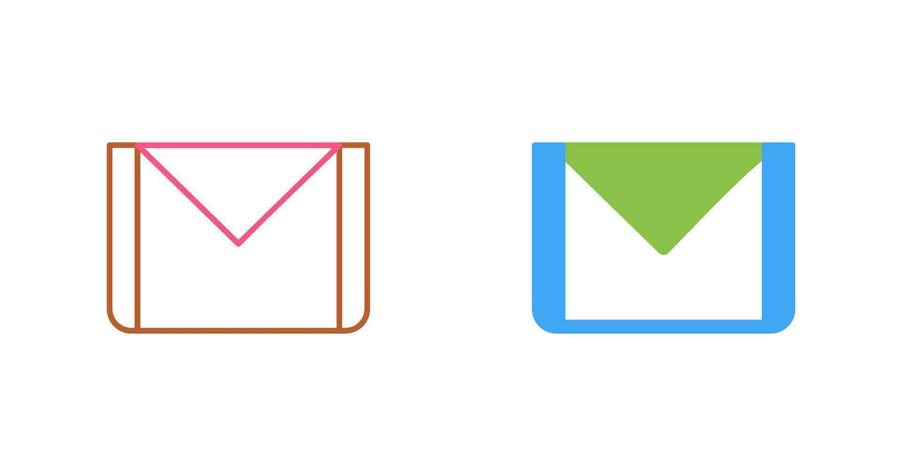 icono de vector de correo electrónico único