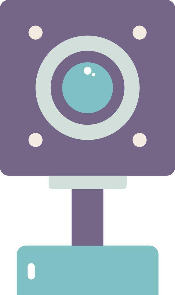 Isolated Web Camera Icon In Purple And Blue Color. vector