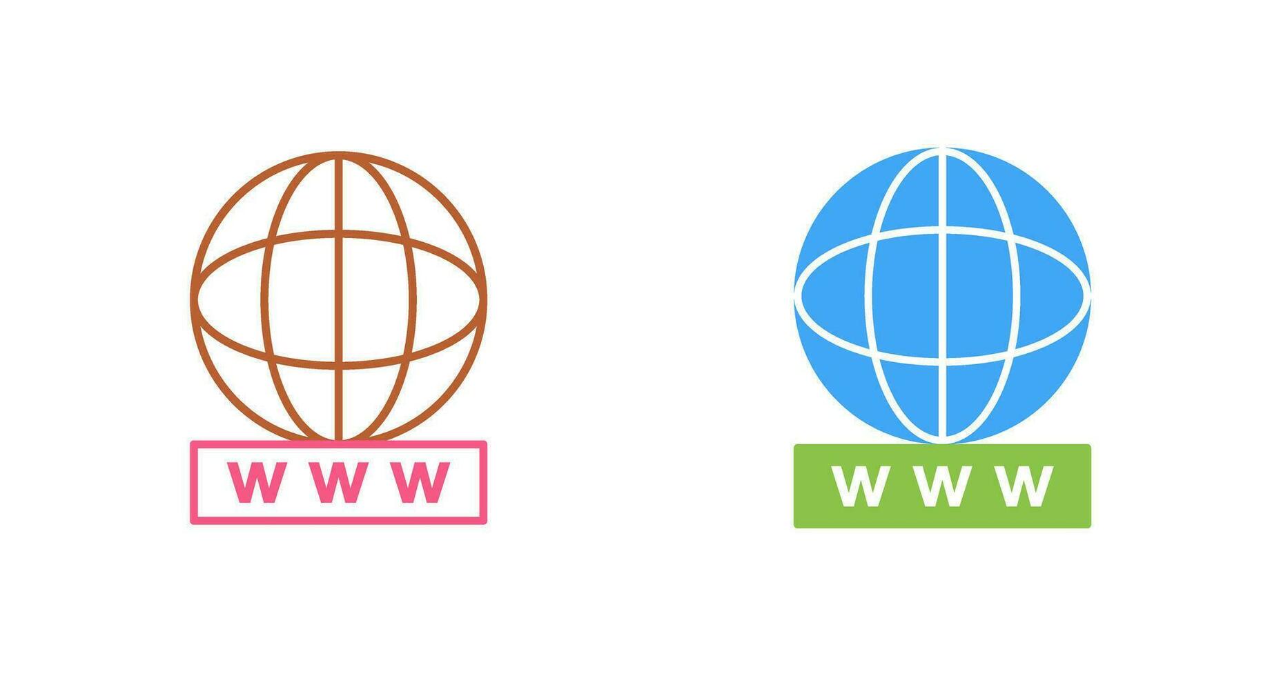 Unique World Wide Web Vector Icon