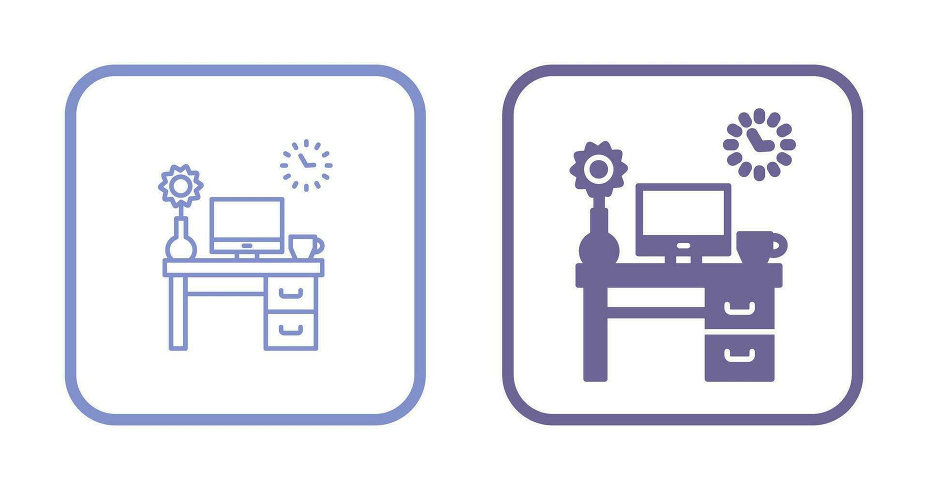 Work Table Vector Icon