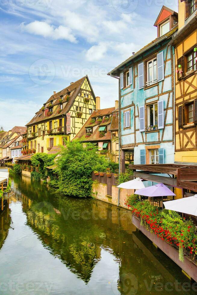 Scenery of Alsace region Colmar in France photo