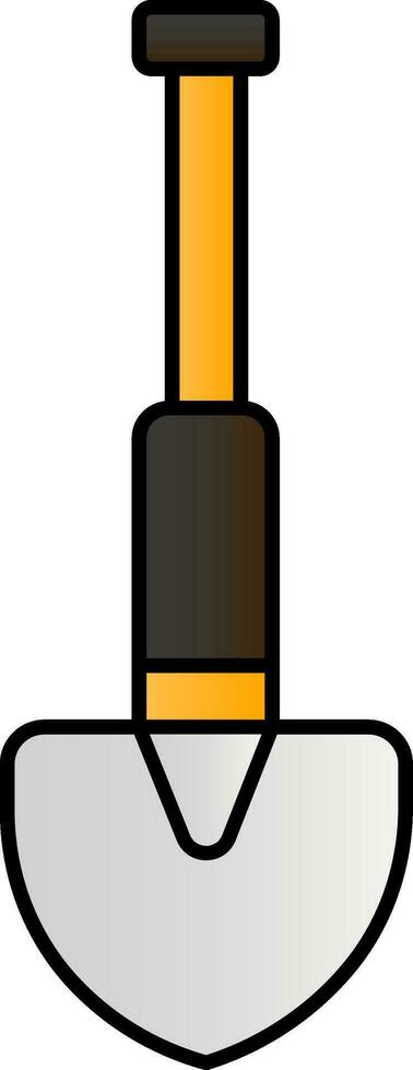 Isolated Shovel Colorful Icon. vector