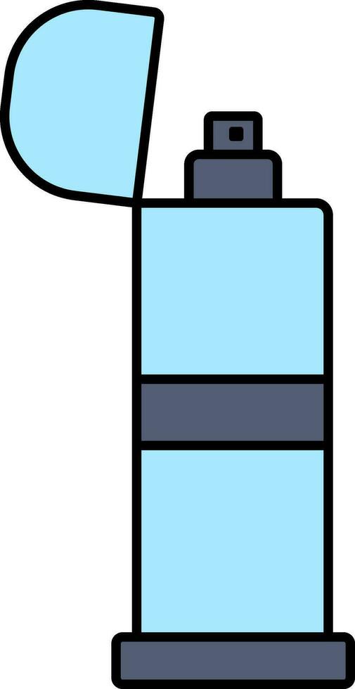 encendedor icono en azul color. vector