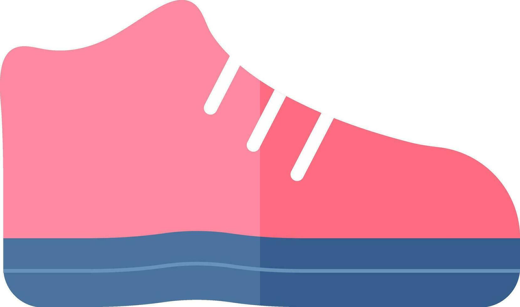 Shoes Icon In Pink And Blue Color. vector