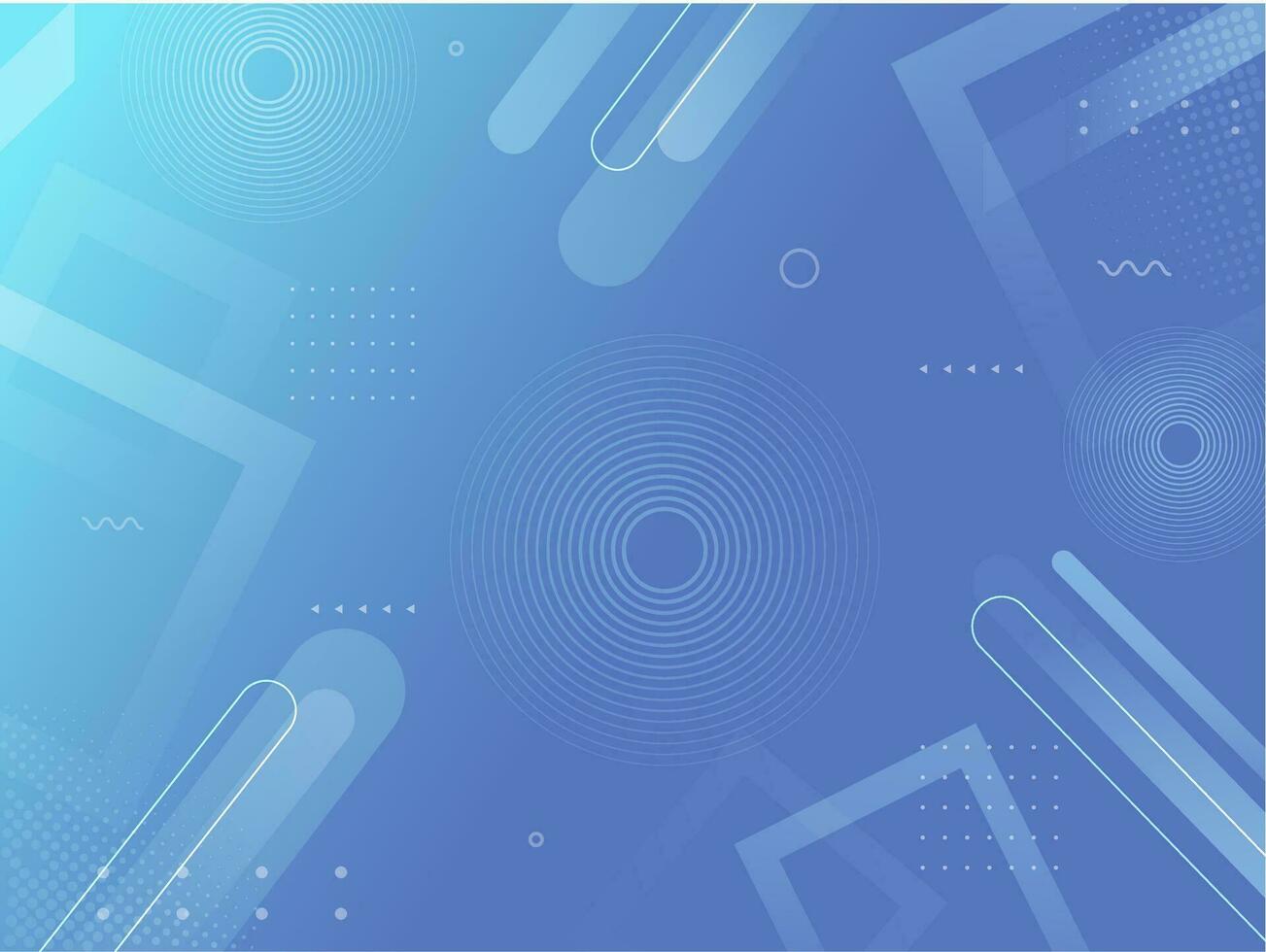 Abstract Geometric Dynamic Background In Blue Color. vector