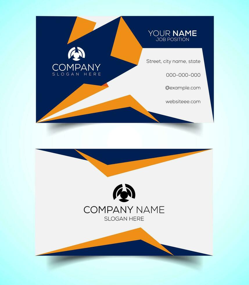 Creative and modern corporate business card template vector