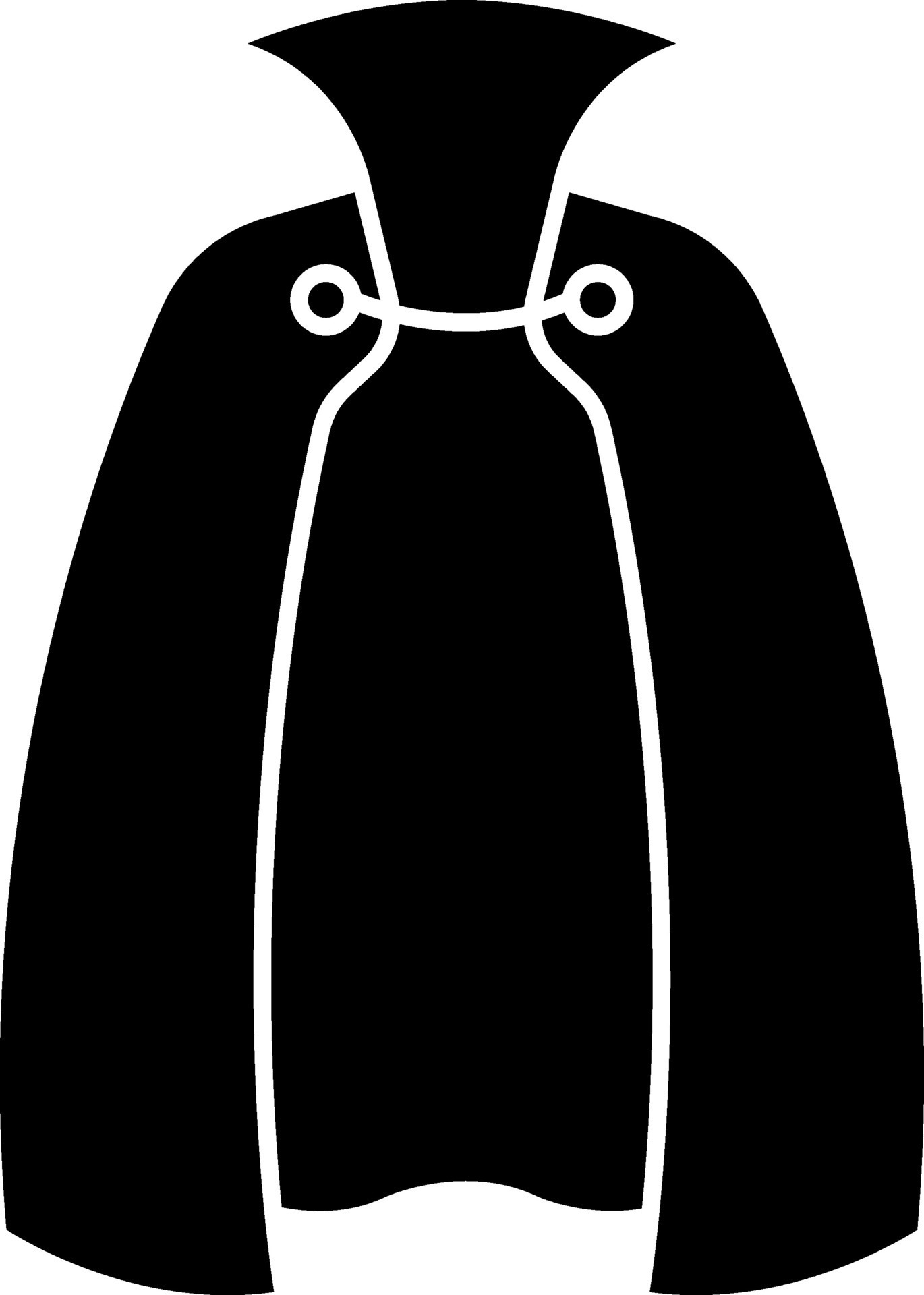 Vector Illustration of Cape or Cloak Icon in Flat Style. 24974156 ...