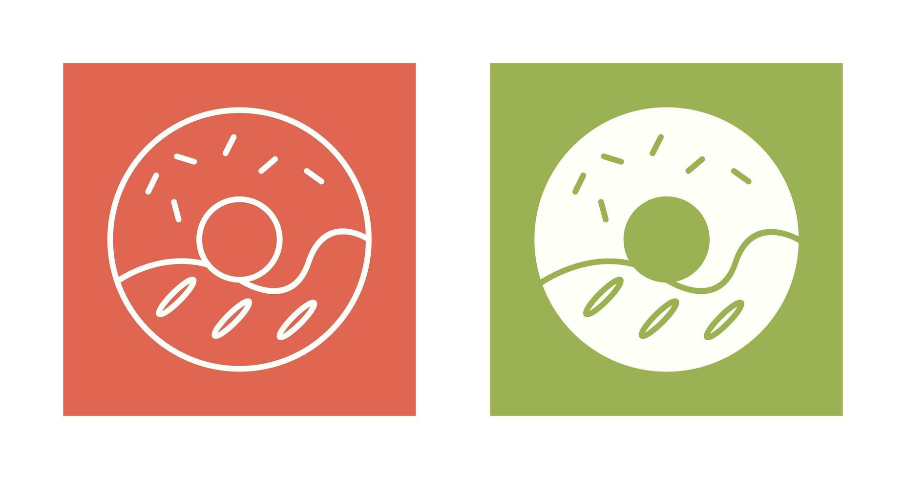 Cream Doughnut Vector Icon