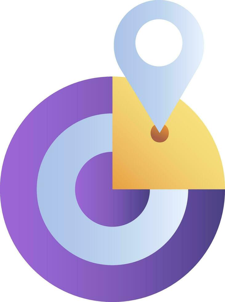 Map Location Colorful Icon In Flat Style. vector