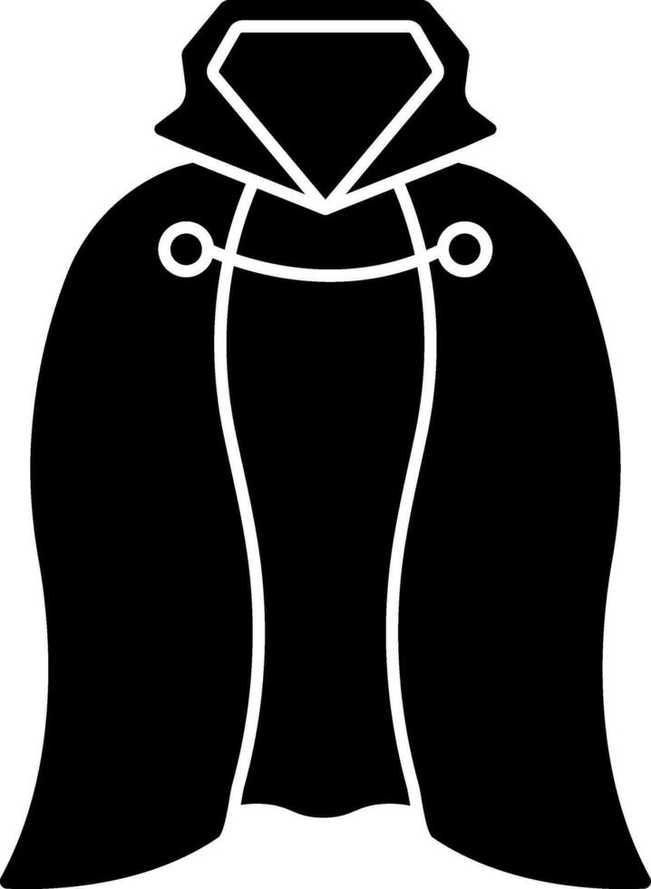 ilustración de capa icono en negro y blanco color. vector