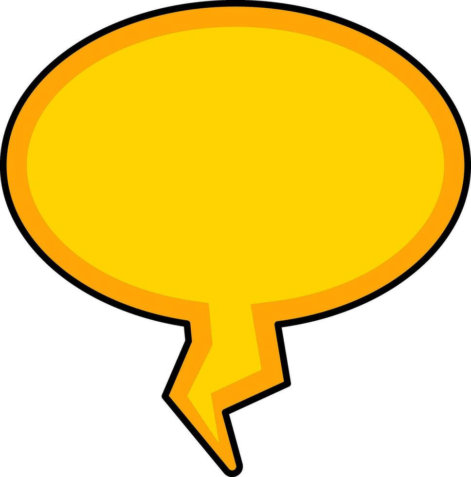 charla icono en amarillo color. vector