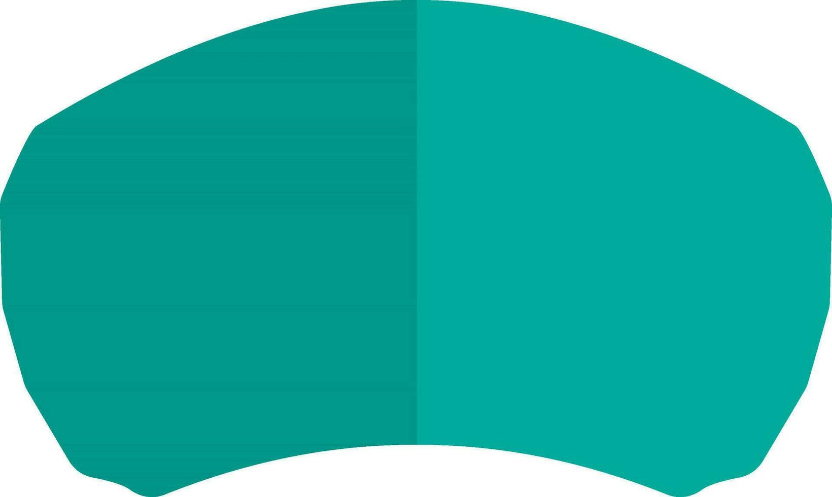 Isolated windshild in green color. vector