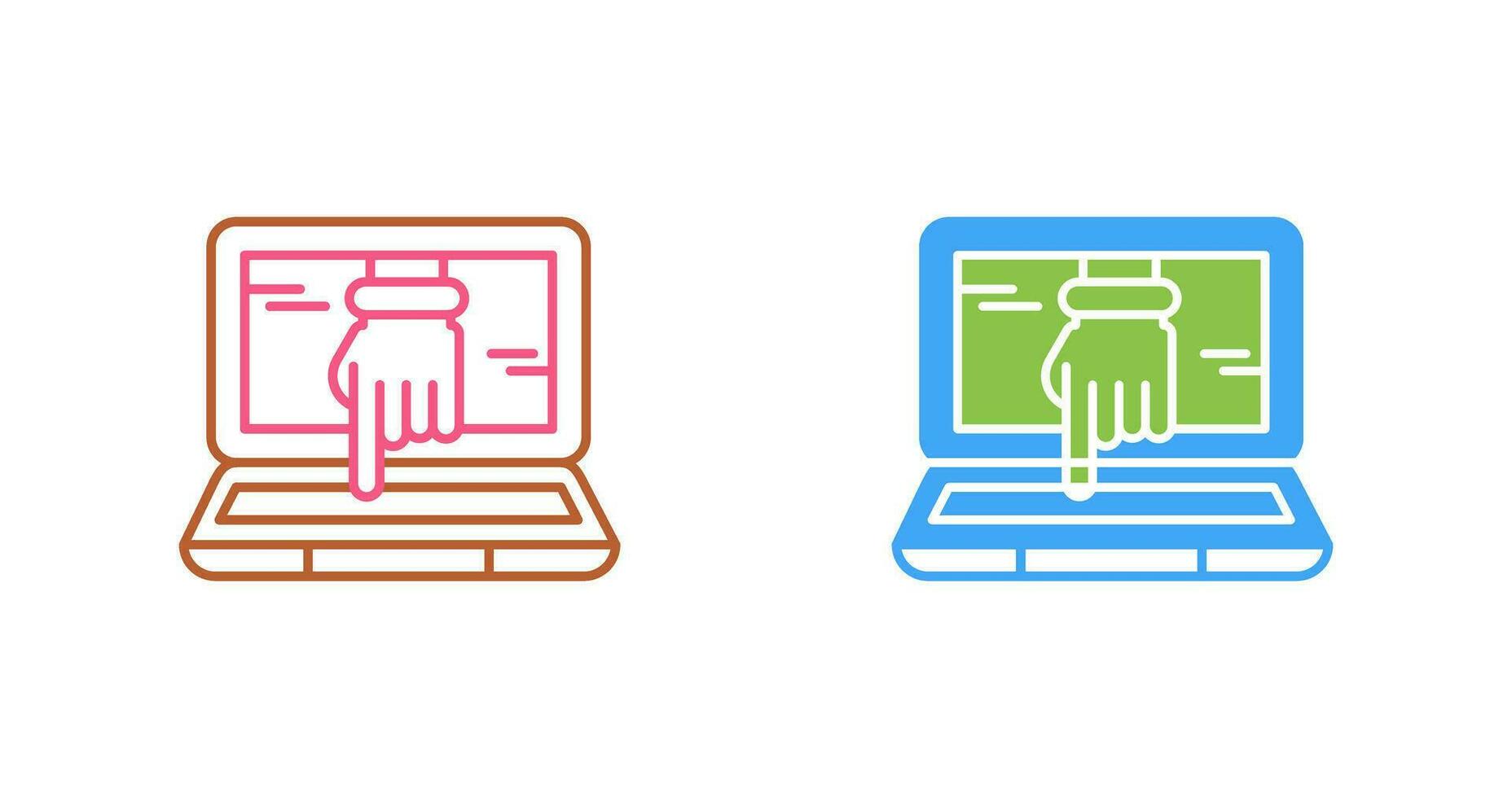 Computer Hacking Vector Icon