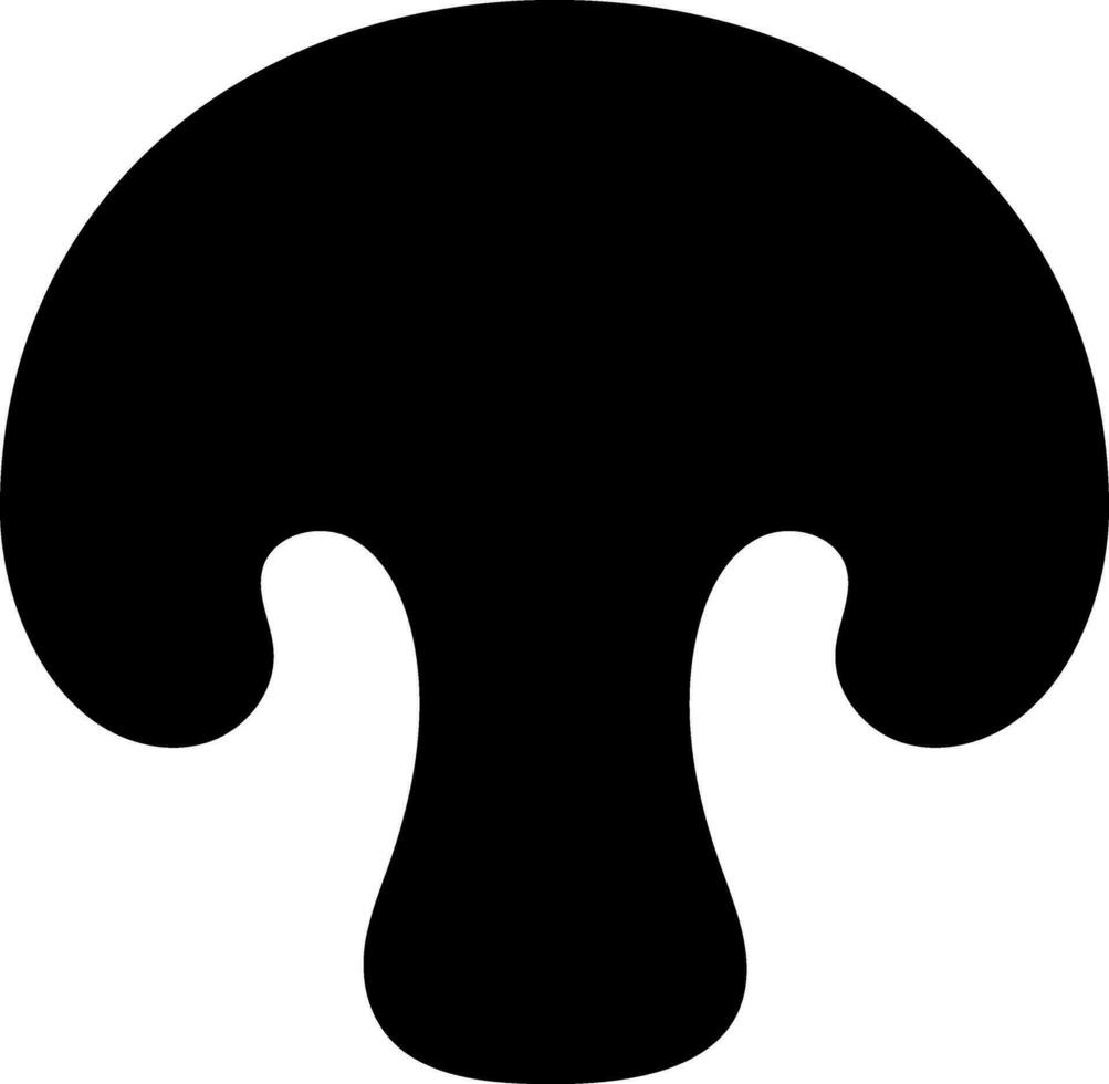 Illustration of mushroom icon. vector