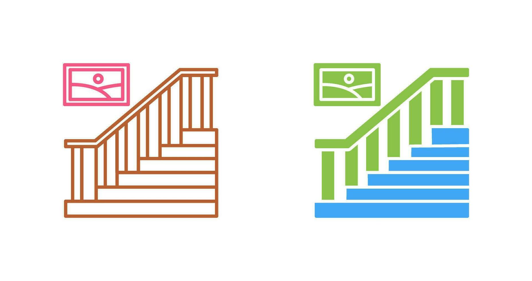 icono de vector de escalera