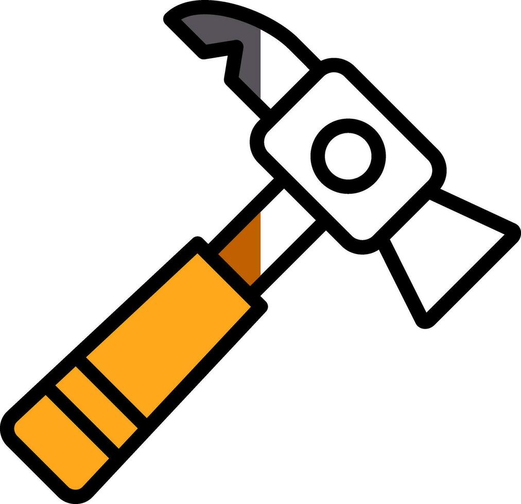 Inverse hammer Vector Icon Design