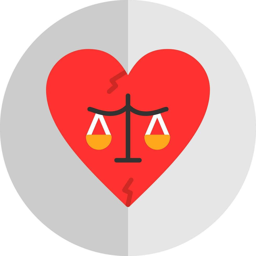 Divorce Vector Icon Design