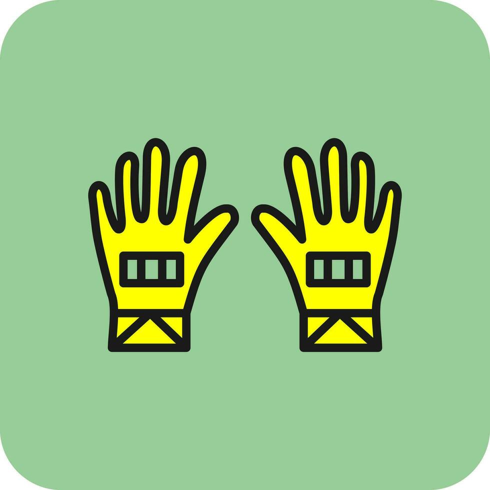 guantes, vector, icono, diseño vector