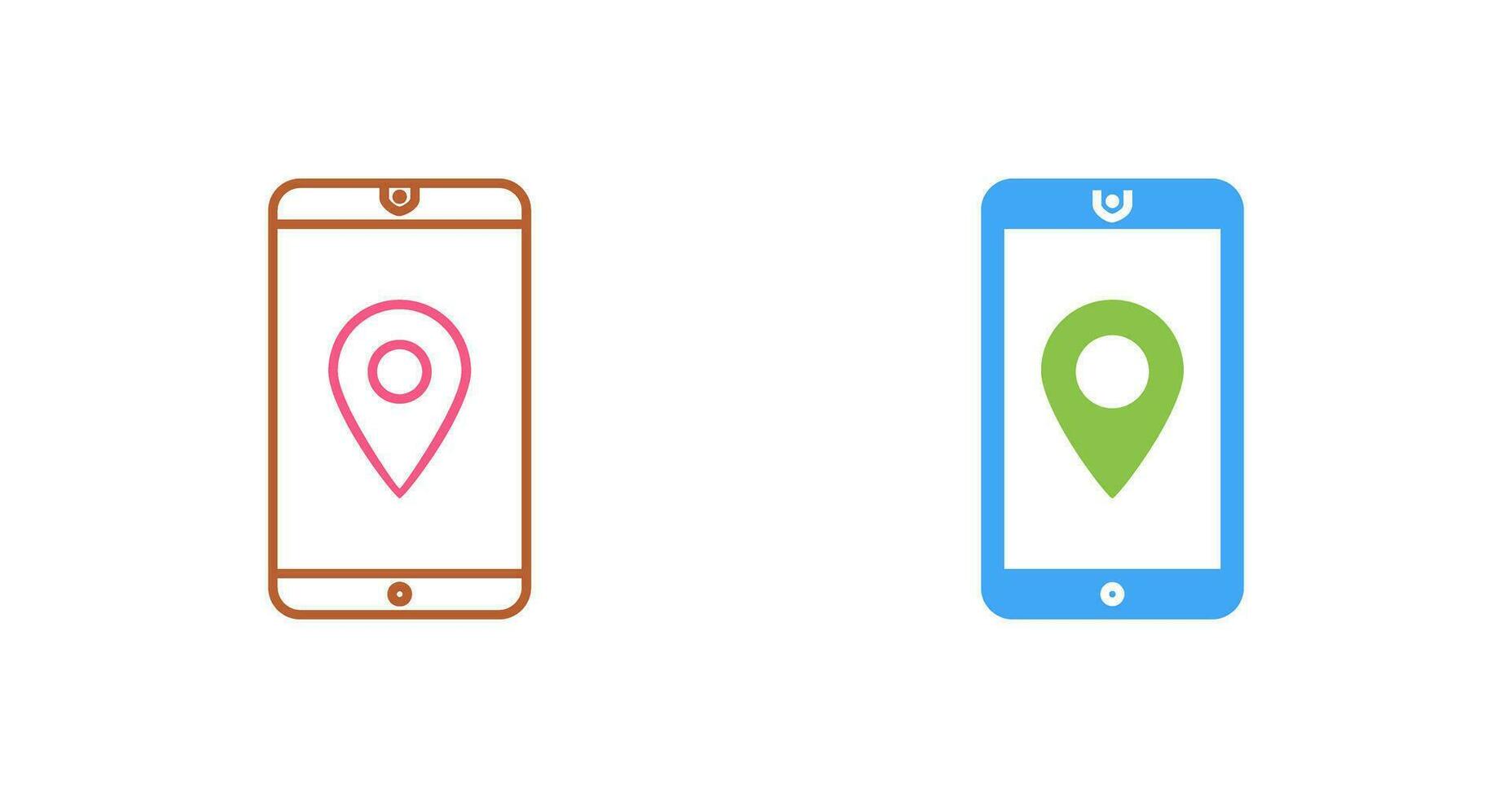 Unique GPS Service Vector Icon