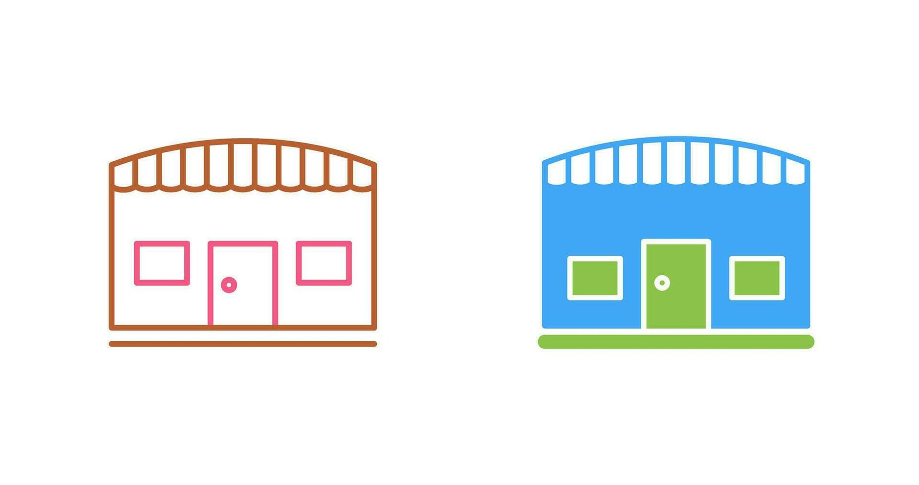 Unique Store Vector Icon