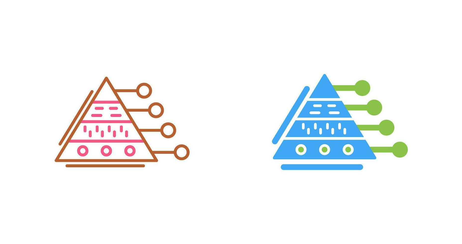 Pyramid Graph Vector Icon