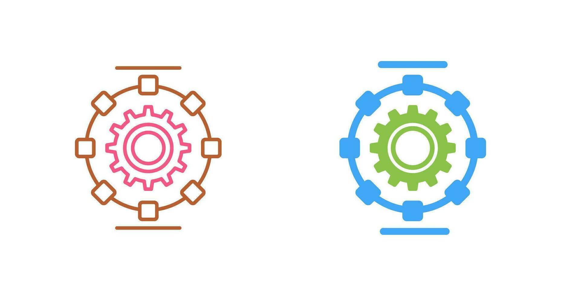 Automated Process Vector Icon