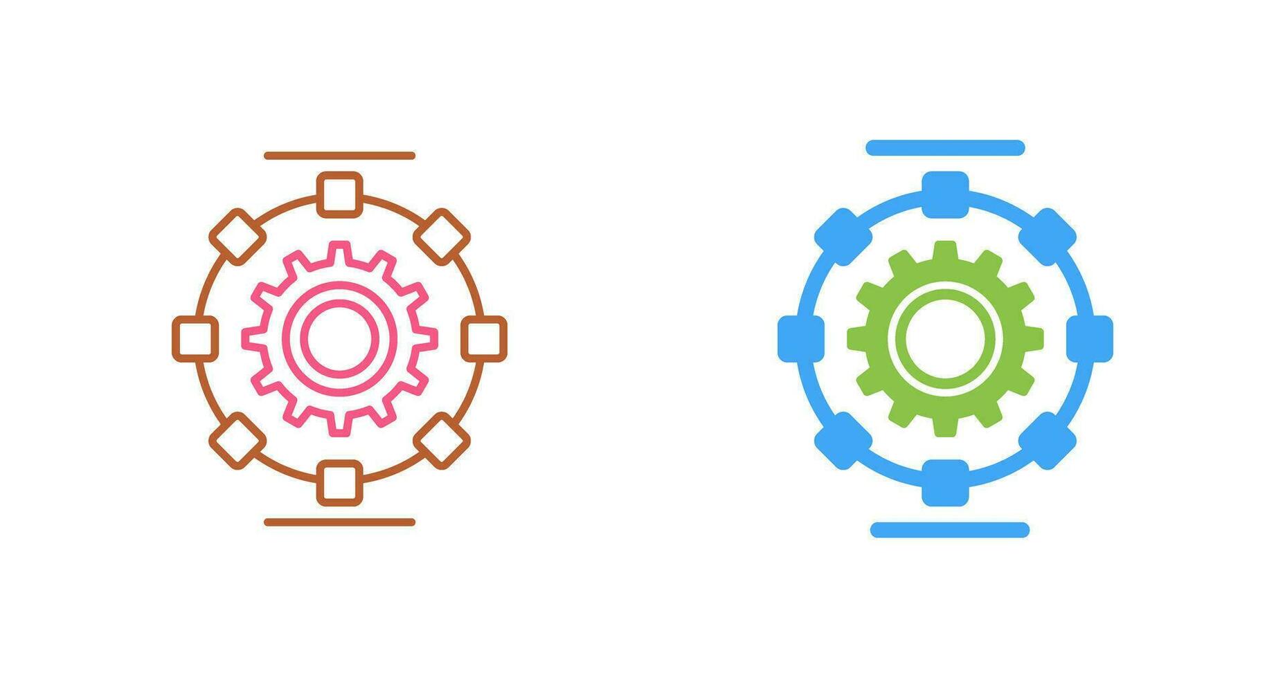 Automated Process Vector Icon