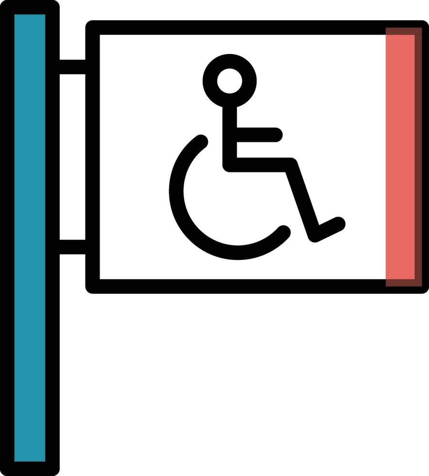 disable board vector illustration on a background.Premium quality symbols.vector icons for concept and graphic design.