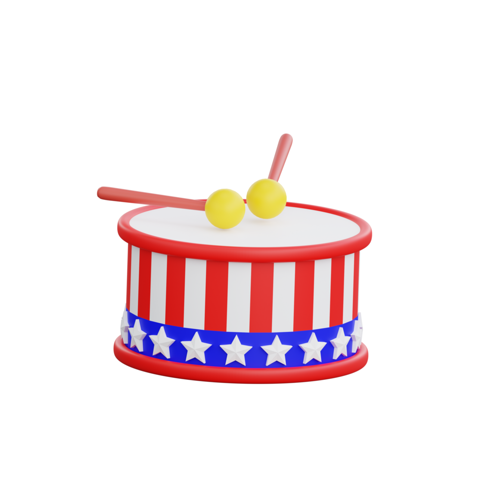 4th of july american drum png