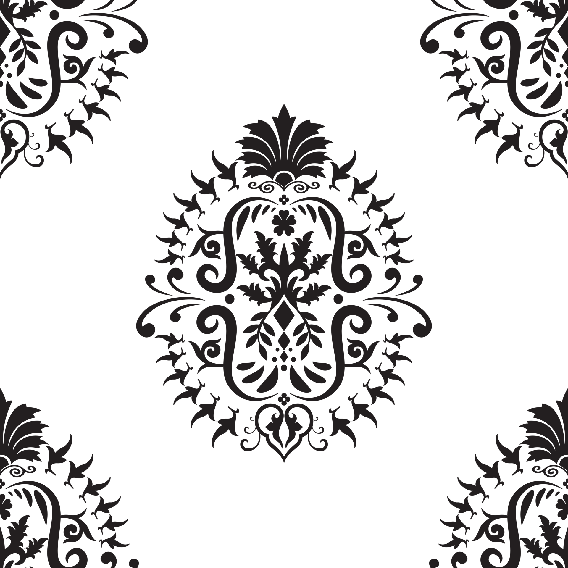 Damask pattern. Luxury wallpaper texture ornament decor. Baroque