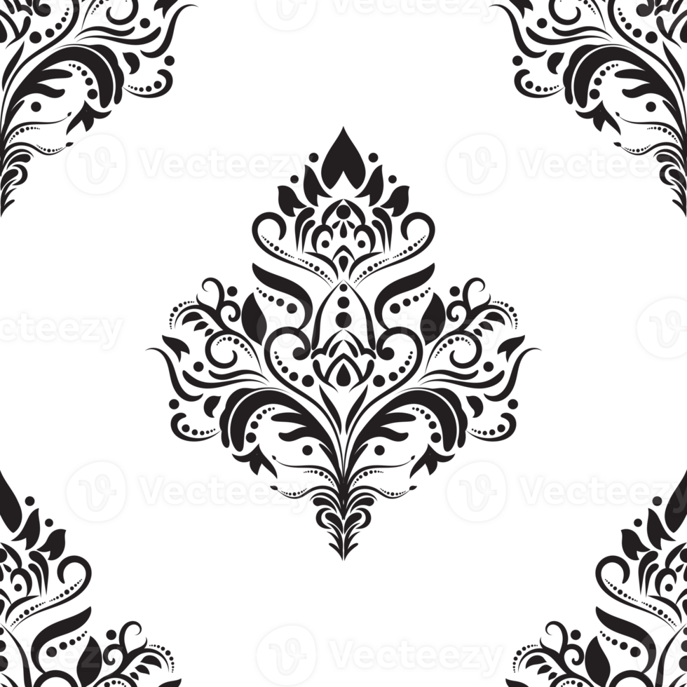 Damask pattern. Luxury wallpaper texture ornament decor. Baroque