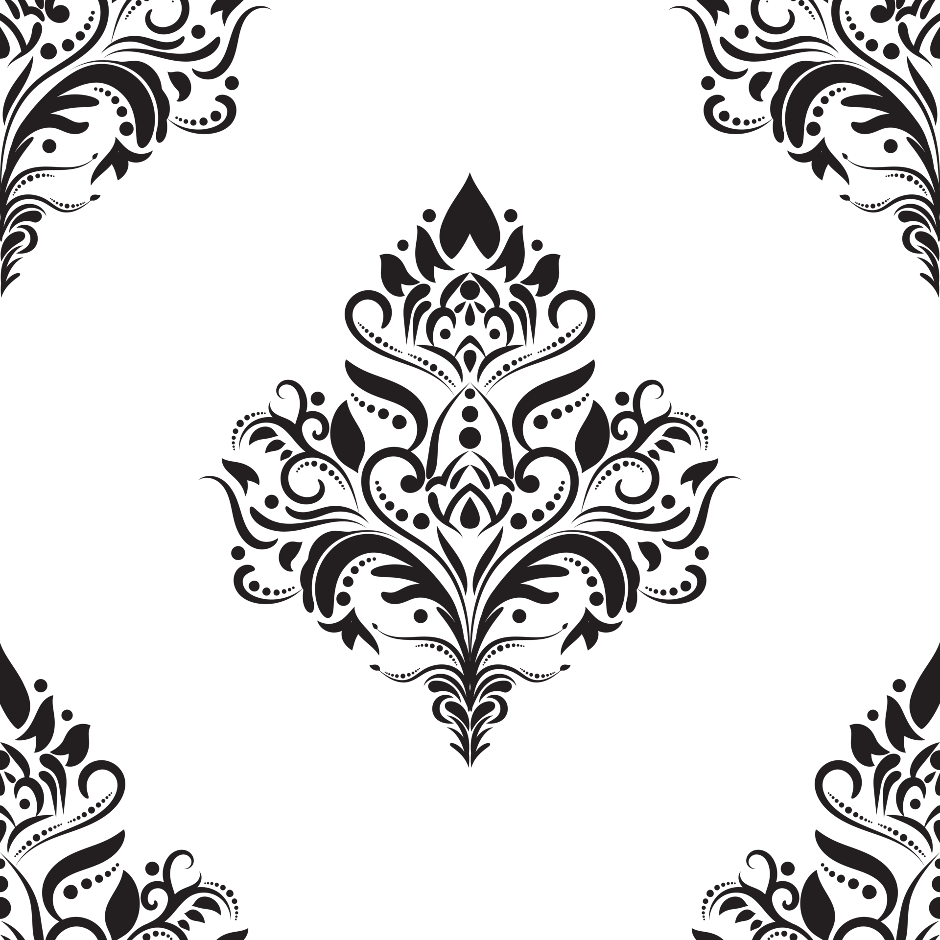 Damask pattern. Luxury wallpaper texture ornament decor. Baroque