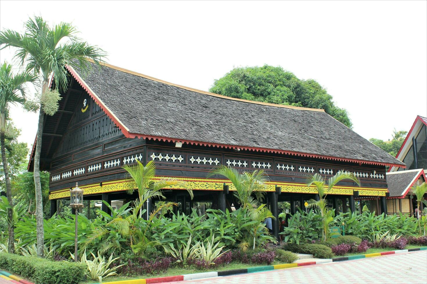 jakarta, indonesia-23 april 2023 monument taman mini indonesia indah anjungan aceh photo