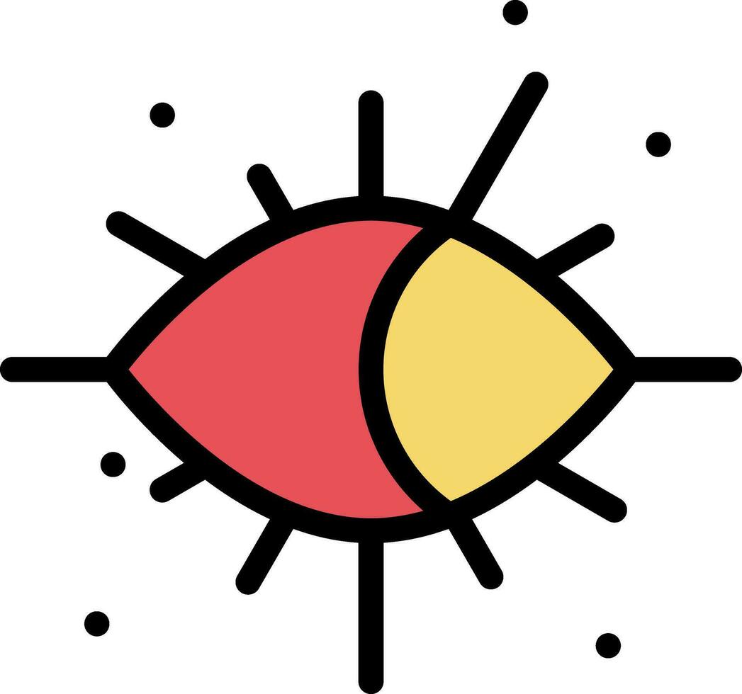 Big Bang Icon In Red And Yellow Color. vector