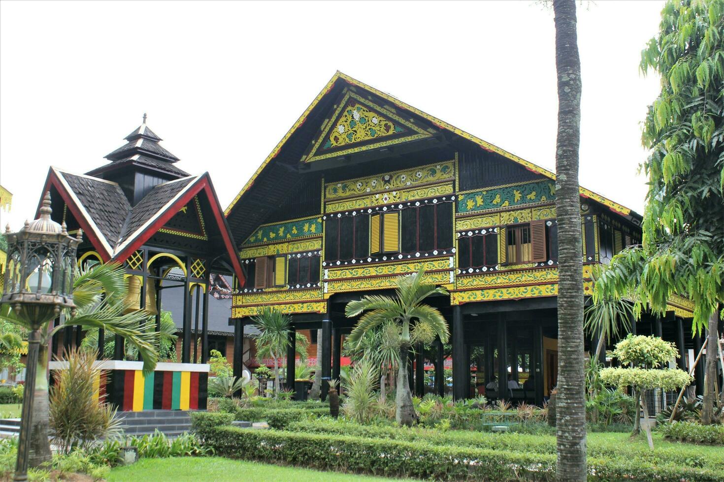 jakarta, indonesia-23 april 2023 monument taman mini indonesia indah anjungan aceh photo