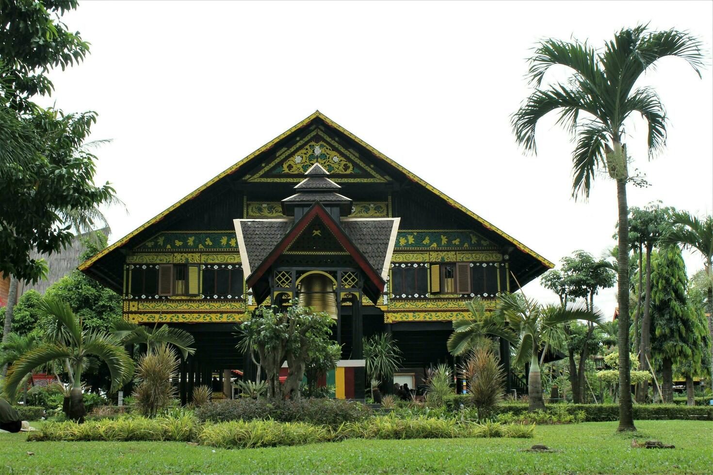 jakarta, indonesia-23 april 2023 monument taman mini indonesia indah anjungan aceh photo