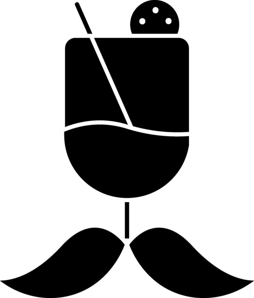 Mocktail Glyph Icon vector