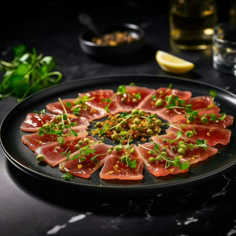 Tuna Carpaccio Dish photo