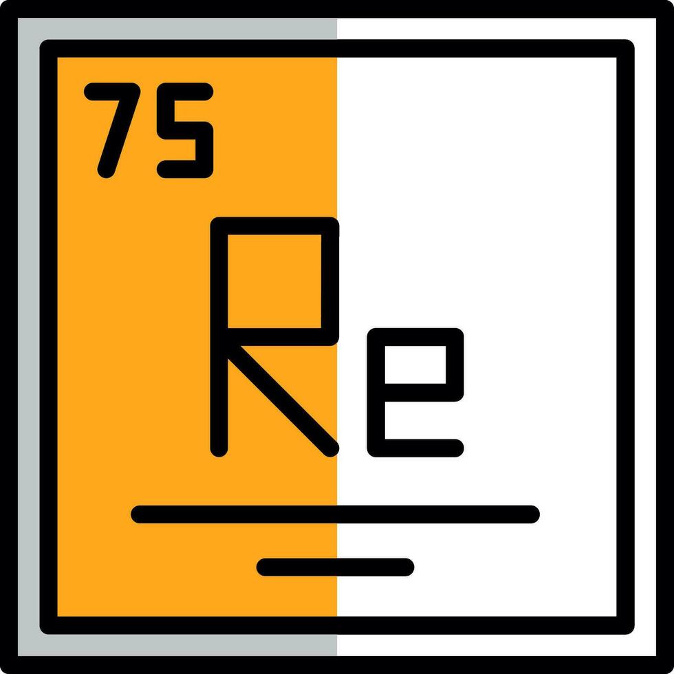 Rhenium Vector Icon Design