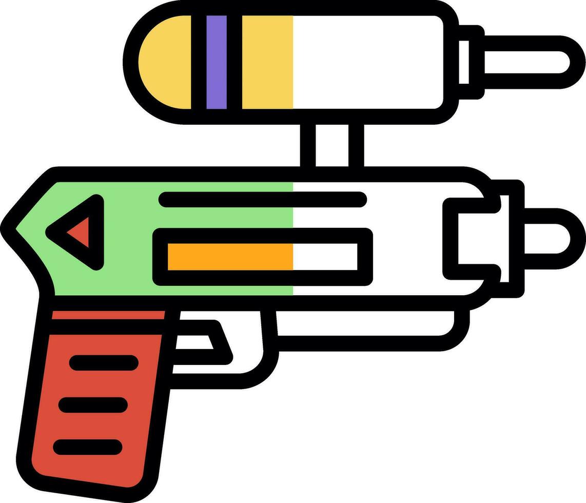 diseño de icono de vector de pistola de agua