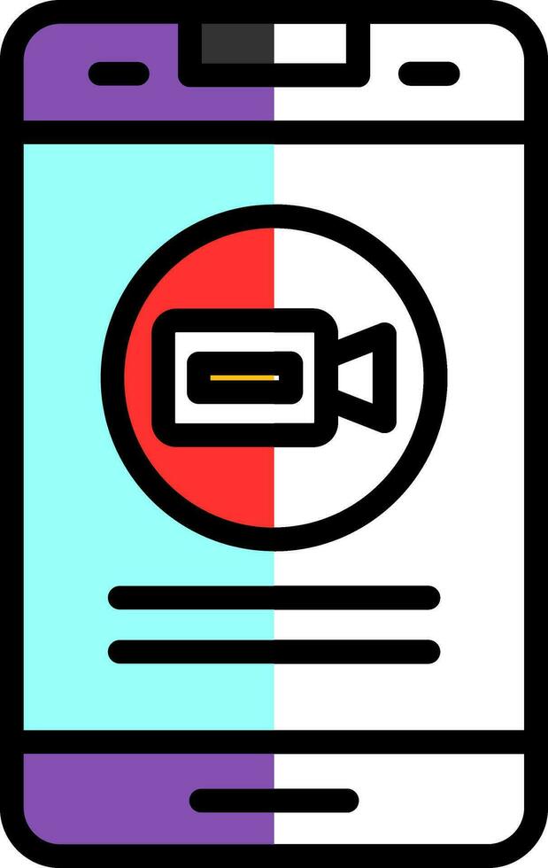 Videocall Vector Icon Design