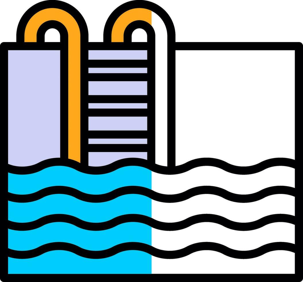 diseño de icono de vector de piscina