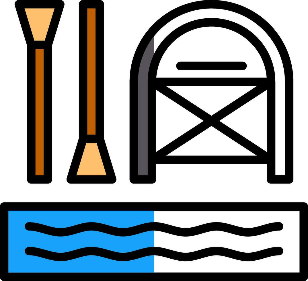 Rafting Vector Icon Design