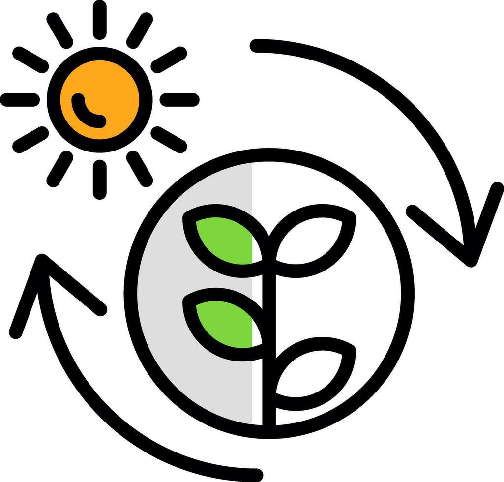 Photosynthesis Vector Icon Design