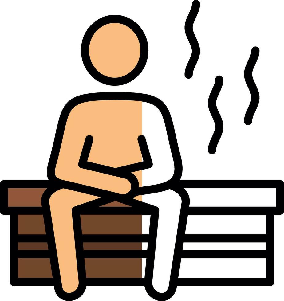 diseño de icono de vector de sauna