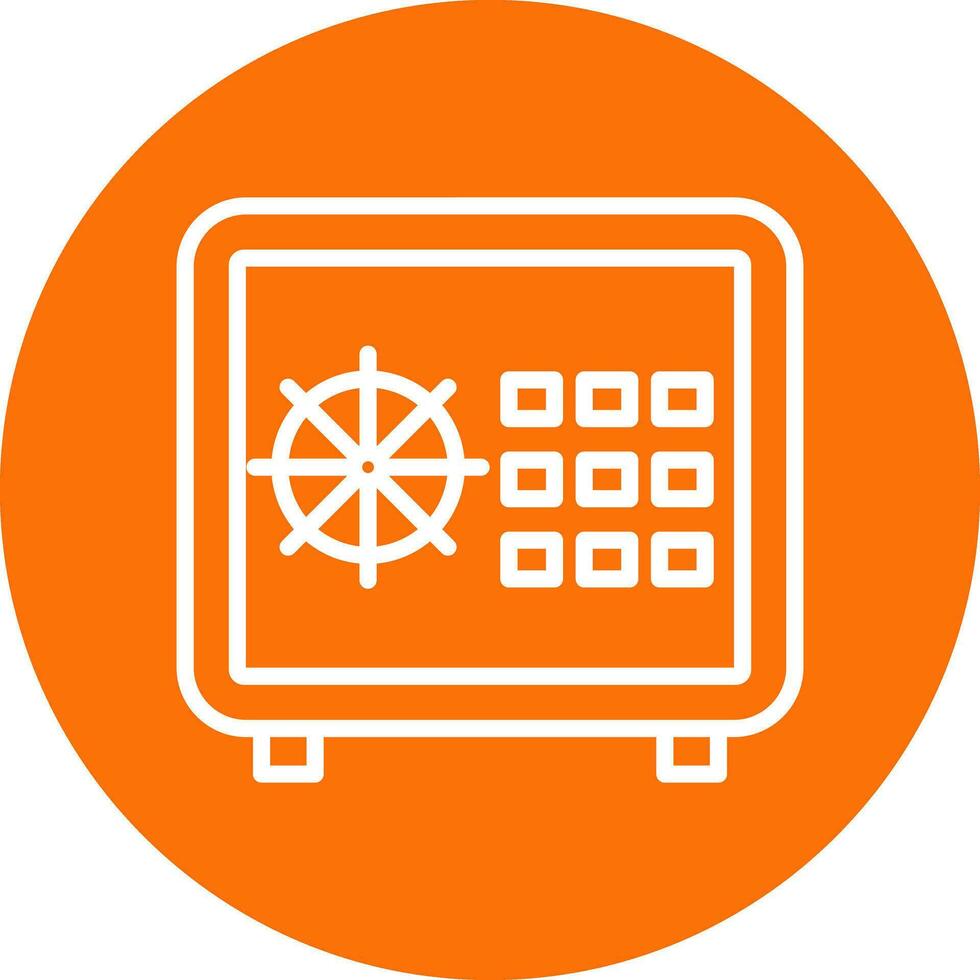 Safe locker Vector Icon Design
